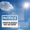 Signmission Door Blocked Not An Entry, 5 in W x Rectangle, Vinyl Decal OS-2PACK-NS-D-35-L-11471 - alternate 6